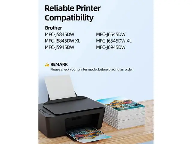 Alt view image 5 of 7 - LC3039 Ink cartridges BK/C/M/Y,High Yield,Replacement LC3039 XXL LC3037 LC3039XXL,Work MFC-J5845DW MFC-J5945DW MFC-J6545DW MFC-J6945DW Printer