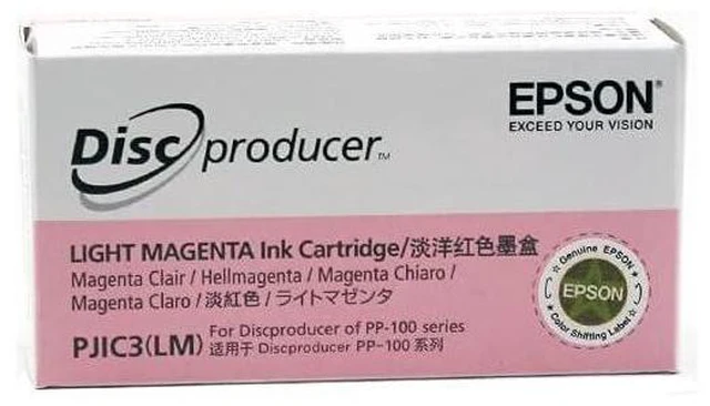 Alt view image 2 of 4 - PJIC3-C13S020449 Light Magenta Ink Cartridge (1-Pack) for DiscProducer PP-100 in Retail Packaging