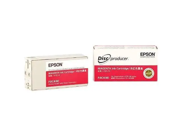 Alt view image 2 of 4 - PJIC4-C13S020450 Magenta Ink Cartridge (1-Pack) for DiscProducer PP-100 in Retail Packaging