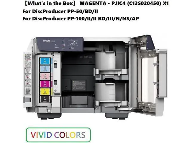 Alt view image 4 of 4 - PJIC4-C13S020450 Magenta Ink Cartridge (1-Pack) for DiscProducer PP-100 in Retail Packaging