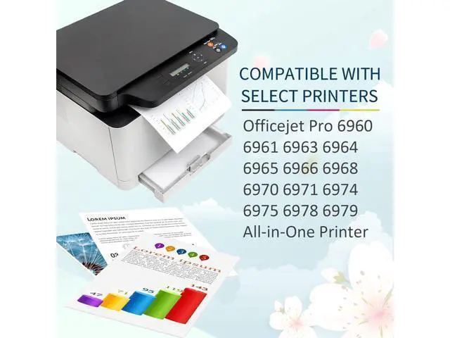 Alt view image 2 of 7 - Compatible 902 Ink Cartridges Replacement 902 902XL with Officejet Pro 6960 6961 6963 6964 6965 6966 6968 6970 All-in-One Printer 1 Black