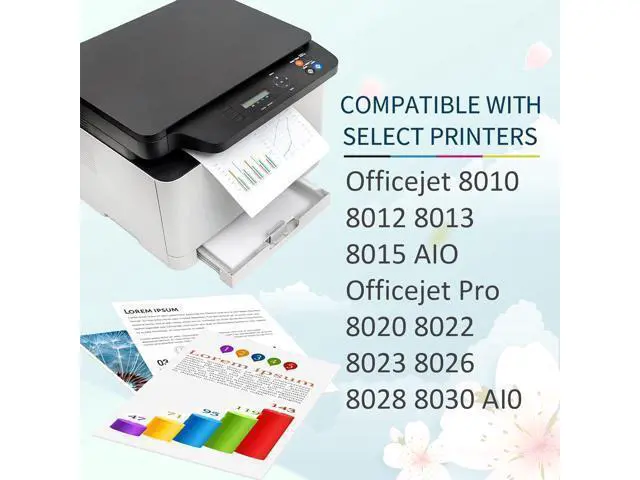 Alt view image 2 of 7 - Compatible 903 Ink Cartridges Replacement 903 903XL with OfficeJet 6950 Pro 6960 6961 6963 6964 6965 6966 6968 All-in-One Printer 1 Black