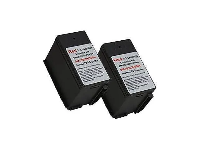 Alt view image 4 of 4 - Discount Supply Company 2-Pack Compatibe 793-5 Red Ink Cartridge for P700, DM100i, DM125i, DM150i, DM175i, DM200L, DM225 Postage Meters