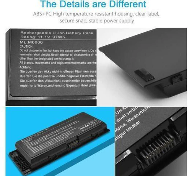 Alt view image 5 of 7 - LQM 11.1V 97Wh 9-Cell New Laptop Battery for Dell Precision M4600 M4800 M6600 M6700 M6800 PN:FV993 FJJ4W PG6RC 7DWMT JHYP2 K4RDX KJ321 R7PND RY6WH