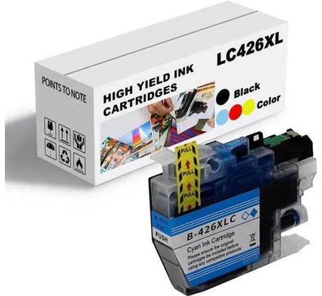 Main image of Ink Cartridge for Brother LC426XLBK LC426XLC LC426XLM LC426XLY High Yield,6000 Pages Black,5000 Pages Color Compatible J4335DW J4340DW J4535DW J4540DW Printer Cyan