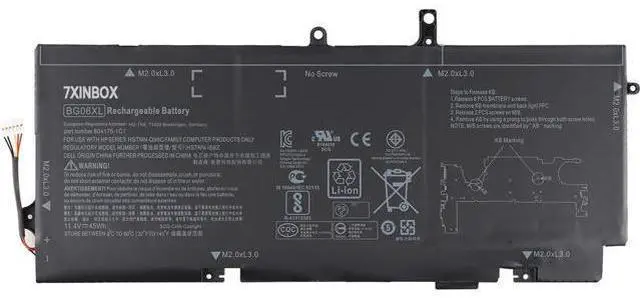 Main image of 7XINbox 11.4V 45WH BG06XL BG06045XL-PL 805096-005 804175-1B1 804175-1C1 HSTNN-IB6Z Laptop Battery Replacement for HP ELITEBOOK 1040 G3