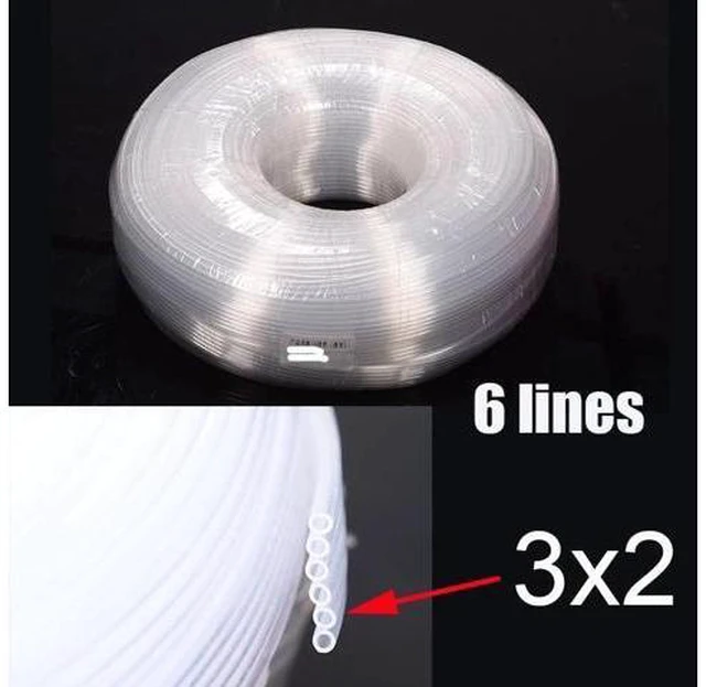 Main image of 5 Meter Universal CISS Ink Tube DIY Kit Tank Line Forepson-Canonhp-Brother Printer Pipeline (3x2mm 6 lines)