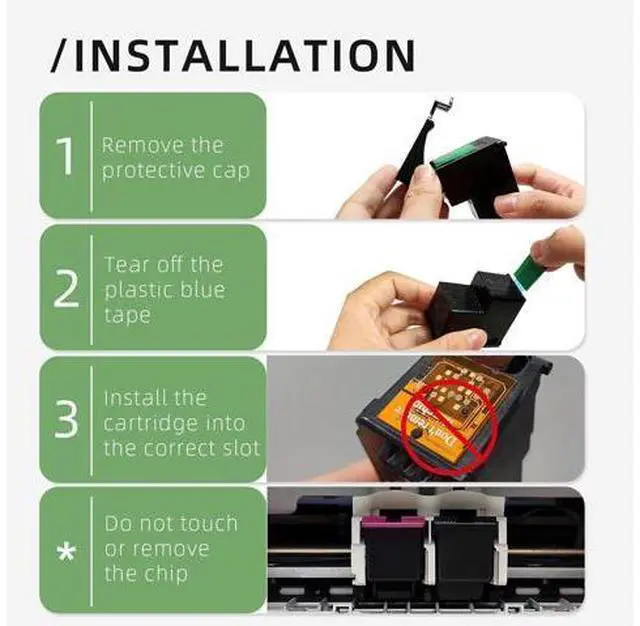 Alt view image 6 of 6 - Printer Ink 64 Replacement 64XL Black Ink Cartridge Work for Envy Photo 7858 7800 7155 7855 6255 7100 6252 7158 7164 6222 7120 7130 7255e 7955e 7958e for Tango X Wireless Printer (2 Black)