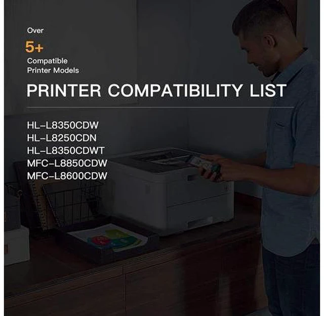 Alt view image 5 of 6 - E-Z Ink (TM) Compatible Toner Cartridge Replacement for Brother TN336 TN-336 TN331 Compatible with HL-L8350CDW MFC-L8850CDW MFC-L8600CDW HL-L8350CDWT HL-L8250CDN (Black Cyan Magenta Yellow, 5 Pack)
