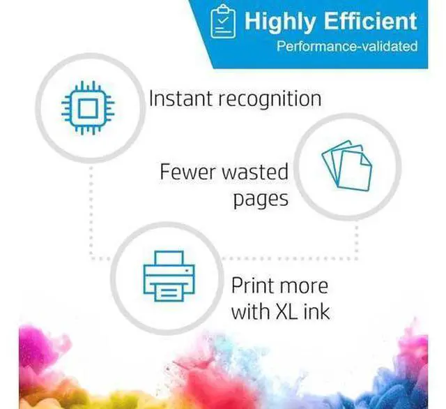 Alt view image 5 of 7 - 67XXL Replacement Ink 67/67XL Ink Cartridges Black/Color Combo Pack Compatible for Deskjet 2755e 2700 4155e 4100 2700e for Envy 6055e 6000 6455e 6400 Series Printer