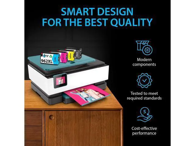 Alt view image 6 of 7 - Smart Ink Compatible Ink Cartridge Replacement 962XL 962 XL (Black XL & C/M/Y XL 4 Combo Pack) to use with Officejet Pro 9015 9010 9018 9022 9025 9020 9019 9013 9016 Officejet 9012