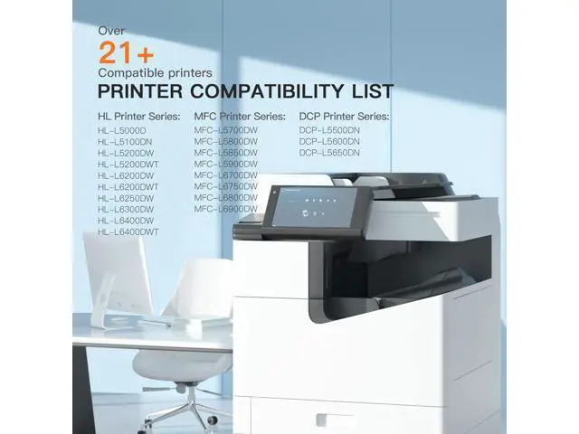 Alt view image 4 of 7 - E-Z Ink (TM Compatible Toner Cartridge Replacement TN850 TN-850 TN820 TN-820 for HL-L6200DW HL-L5200DW MFC-L5850DW MFC-L5700DW MFC-L5800DW MFC-L5900DW New Version (2 Black, High Yield)