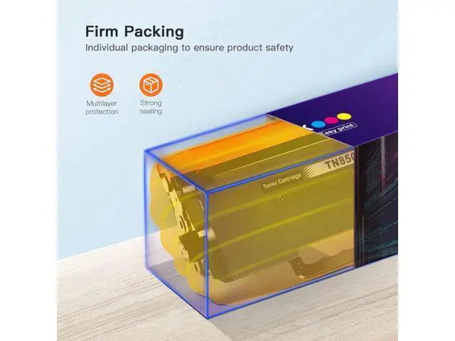 Alt view image 5 of 7 - E-Z Ink (TM Compatible Toner Cartridge Replacement TN850 TN-850 TN820 TN-820 for HL-L6200DW HL-L5200DW MFC-L5850DW MFC-L5700DW MFC-L5800DW MFC-L5900DW New Version (2 Black, High Yield)