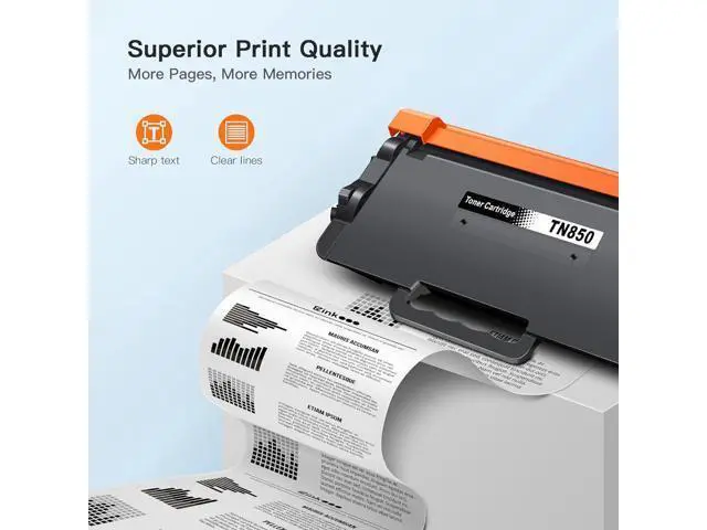 Alt view image 6 of 7 - E-Z Ink (TM Compatible Toner Cartridge Replacement TN850 TN-850 TN820 TN-820 for HL-L6200DW HL-L5200DW MFC-L5850DW MFC-L5700DW MFC-L5800DW MFC-L5900DW New Version (2 Black, High Yield)