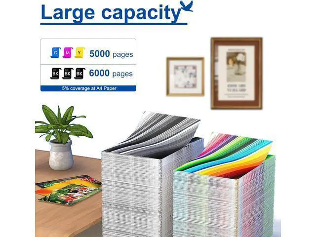 Alt view image 3 of 7 - LC417XL High Yield Ink Cartridges,Compatible for Brother LC417 BK Ink Cartridges,Work for Brother HL-J7010CDW MFC-J5800CDW J7500CDW J7600CDW Printers Black