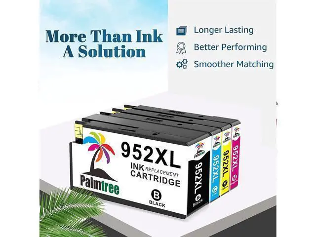 Alt view image 5 of 6 - 952XL Higher Yield Ink Cartridge Replacement 952 XL Ink Cartridges Officejet Pro 8710 8720 8702 7740 7720 8715 8725 8730 8740 8200 8210 Printer(4-Pack)