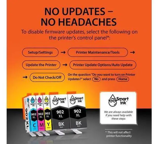 Alt view image 3 of 7 - Smart Ink Compatible Ink Cartridge Replacement 902 XL 902XL (2 Black XL & C/M/Y XL 5 Combo Pack) to use with Officejet Pro 6978 6968 6974 6975 6960 Officejet 6951 6954 6956 6958 Printers