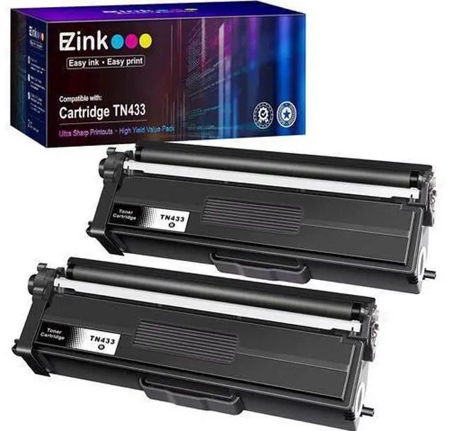 Main image of E-Z Ink (TM) Compatible Toner Cartridge Replacement for Brother TN-433 TN433 TN433bk TN431 compatible with HL-L8260CDW HL-L8360CDW MFC-L8610CDW MFC-L8900CDW (2 Pack, Black)