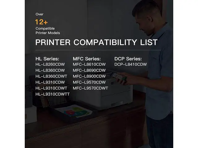 Alt view image 7 of 7 - E-Z Ink (TM) Compatible Toner Cartridge Replacement for Brother TN-433 TN433 TN433bk TN431 compatible with HL-L8260CDW HL-L8360CDW MFC-L8610CDW MFC-L8900CDW (2 Pack, Black)