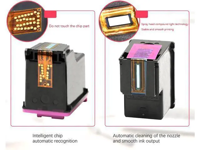 Alt view image 5 of 7 - 64XL 64 Ink Cartridge Replacement (Black Tri-Color) Envy Inspire 7955e 7958e Envy Photo 7855 7155 6255 7164 7830 7858 7800 6232 7120 Tango Ink Printer
