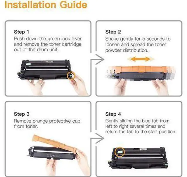 Alt view image 4 of 6 - E-Z Ink (TM) Compatible Toner Cartridge Replacement for Brother TN227 TN227BK TN-227 TN223 compatible with MFC-L3750CDW HL-L3210CW HL-L3290CD HL-L3230CDW Printer (Black, Cyan, Magenta, Yellow, 4 Pack)