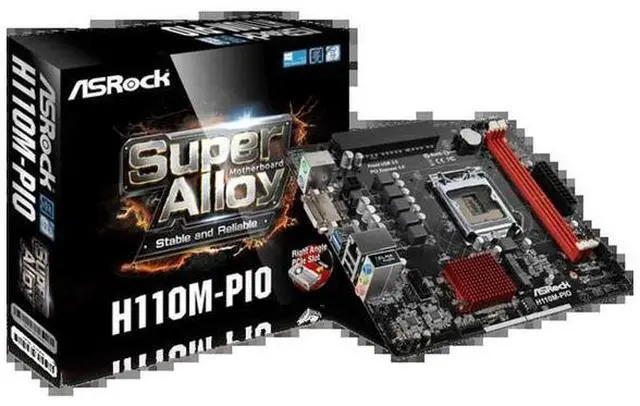 Main image of H110M-PIO one machine industrial control side plug-in graphics card motherboard uDTX