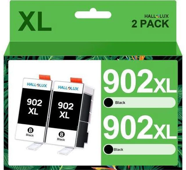 Main image of 902XL Black Ink Cartridges Replacement 902XL 902 XL Ink Cartridges Compatible with OfficeJet Pro 6978 6960 6968 6958 6950 6970 6962 6975 Printers (2 Black Pack)