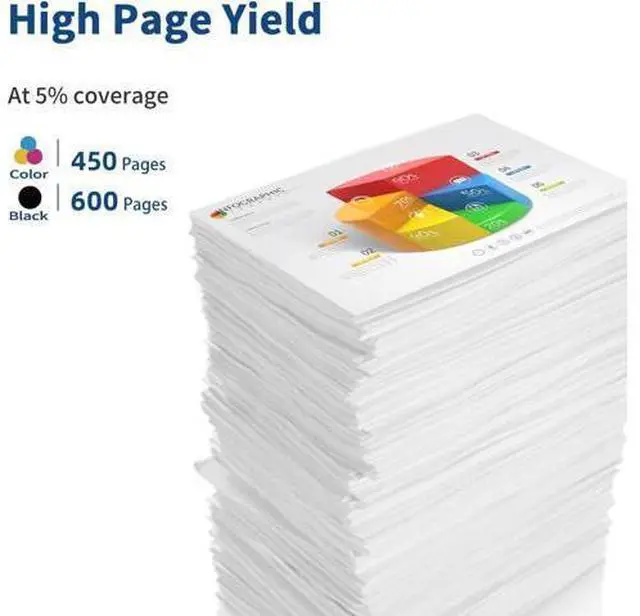 Alt view image 3 of 6 - Relcolor 64XL Ink Cartridge Replacement 64 XL 64XL HP64 HP64XL Black Color Combo Pack Compatible with Envy 7855 7155 7858 7800 7100 6255 6252 6232 7120 7158 7164 7955e Tango X Printer (2 Pack)