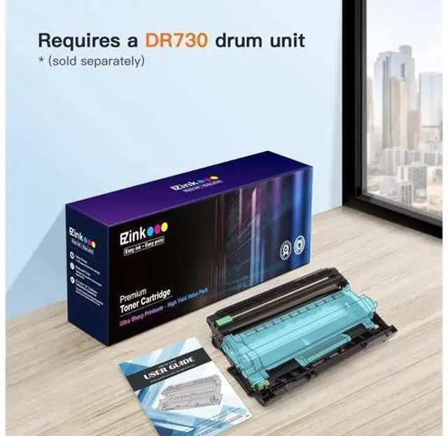 Alt view image 6 of 6 - E-Z Ink (TM Compatible Toner Cartridge Replacement TN760 TN 760 TN730 Compatible with DCP-L2550DW HL-L2350DW HLL2395DW HLL2390DW HL-L2370DW MFC-L2710DW MFC-L2750DW MFC-L2730DW (3 Black)