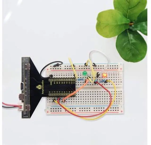 Alt view image 3 of 5 - KEYESTUDIO Super Starter Kit for Microbit V2 V1.5 STEM Learning|Without Micro:bit Board, 40 Lessons Tutorial, with T-Breakout Board, Breadboard, LCD Display etc. Educational Kit for Beginners