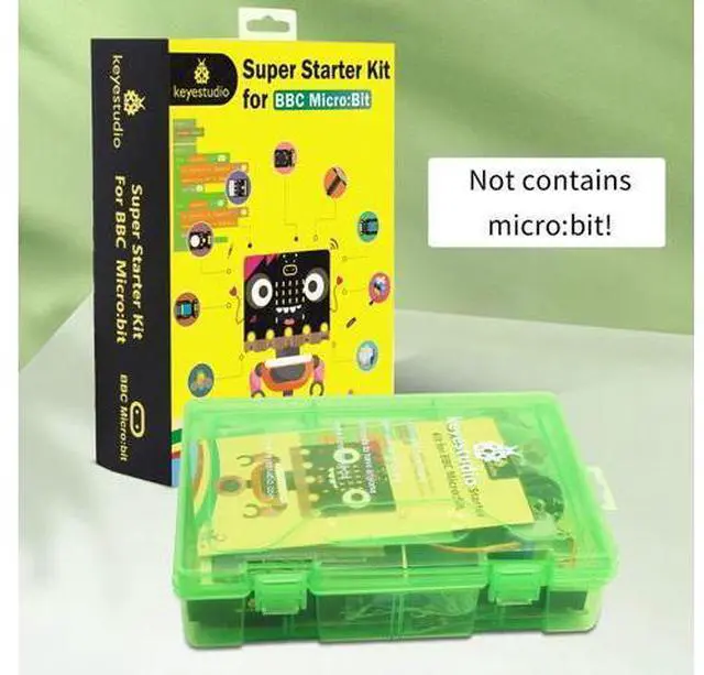 Alt view image 5 of 5 - KEYESTUDIO Super Starter Kit for Microbit V2 V1.5 STEM Learning|Without Micro:bit Board, 40 Lessons Tutorial, with T-Breakout Board, Breadboard, LCD Display etc. Educational Kit for Beginners