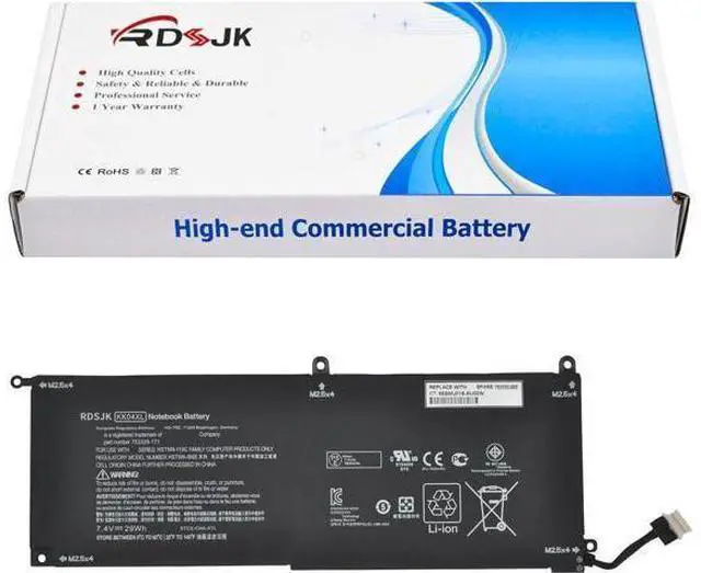 Main image of RDSJK KK04XL Laptop Battery Compatible HP Pro X2 612 G1 HSTNN-UB6E Tablet HSTNN-IB6E HSTNN-I19C 753703-005 753329-1C1 753329-171 7.4V 29Wh