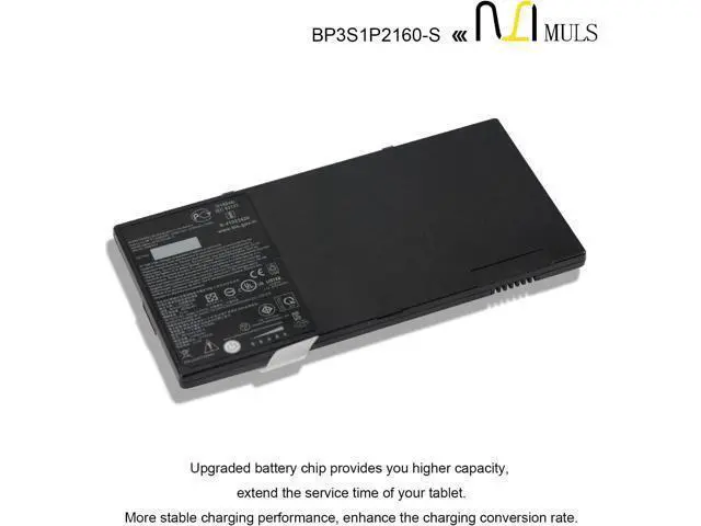 Alt view image 4 of 7 - MULS BP3S1P2160-S Laptop Battery for Getac F110 Tablet PC F110 GGA 734020 G2 G3 G4 BP3S1P2160 BP3S1P2160-S Bateria 11.4V 2160mAh 24WH