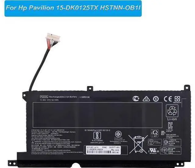 Alt view image 2 of 4 - E-YIIVIIL Replacement Battery PG03XL Compatible with Hp Pavilion 15-DK 15-DK0125TX HSTNN-OB1I Battery