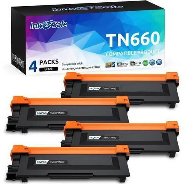 Main image of INK E-SALE Compatible Toner Cartridge Replacement TN660 TN630 use for MFC-L2700DW HL-L2340DW HL-L2300D HL-L2380DW DCP-L2540DW DCP-L2520DW MFC-L2740DW MFC-L2720DW (4 Pack Black, Design V3)
