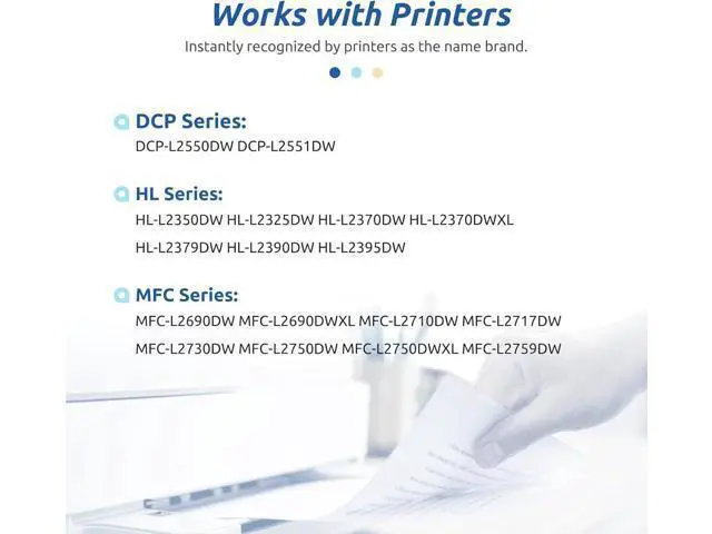 Alt view image 2 of 6 - INK E-SALE 4 Packs Remanufactured TN760 Toner Cartridge Replacement TN760 TN730 TN770 for HL-L2325DW HL-L2350DW HL-L2370DW DCP-L2550DW MFC-L2690DW MFC-L2710DW MFC-L2717DW MFC-L2750DW