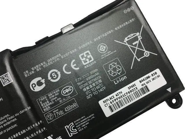 Alt view image 3 of 4 - HWW New 7.7V 35Wh NU02XL Battery Compatible with HP HSTNN-UB6U TPN-W117 843535-541 Series