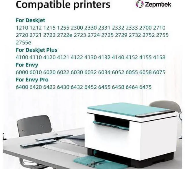 Alt view image 2 of 7 - 67XL Ink Cartridges Black Color Combo Pack Replacement 67, Ink 67,for Envy 6055e 6000, for DeskJet 2755e 2700 4155e 4100 6055 6455e 6400 4100e 2700e 6455 4155 2742e 2755 Printer(2-Pack)