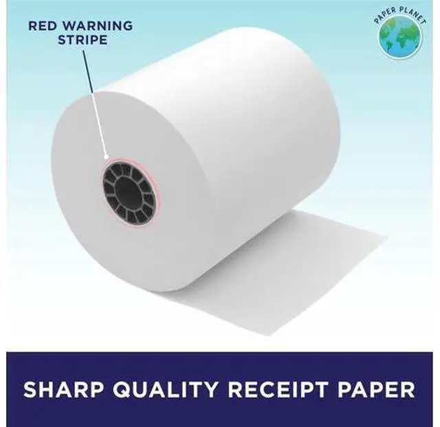Alt view image 4 of 7 - Kitchen Printer Paper for Clover Kitchen Receipt Printer (Star SP700 Ink Printer) by Paper Planet | Credit Card Receipt Paper for Star SP700 Printer | 1-Ply Bond Paper | 20 Rolls with 1 Ribbon