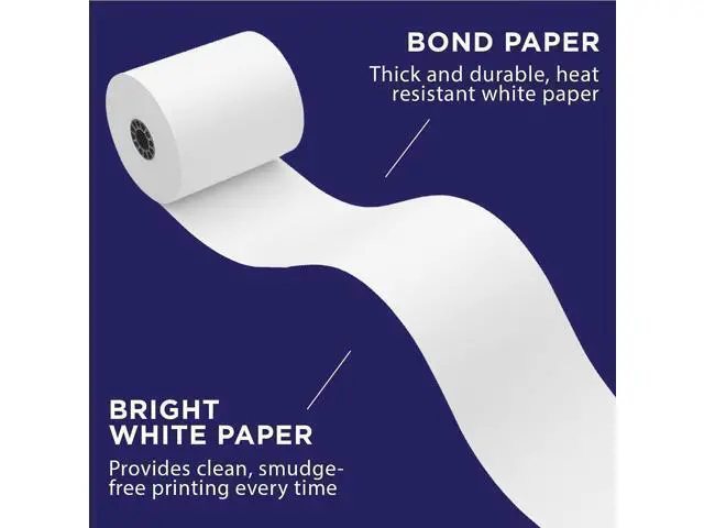 Alt view image 6 of 7 - Kitchen Printer Paper for Clover Kitchen Receipt Printer (Star SP700 Ink Printer) by Paper Planet | Credit Card Receipt Paper for Star SP700 Printer | 1-Ply Bond Paper | 20 Rolls with 1 Ribbon