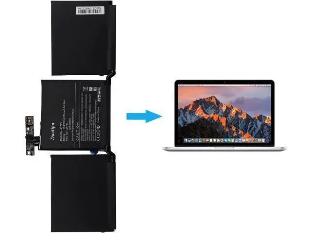 Alt view image 6 of 6 - Duotipa New A1713 Laptop Battery Compatible with MacBook Pro 13" Retina Late 2016/Mid 2017 A1708 020-00946 Battery with Repair Tool Kit
