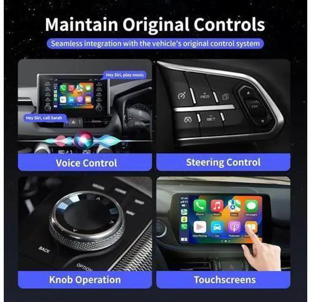 Alt view image 7 of 7 - Magic Carplay Ai Box 2.0 Max, Support Netflix/YouTube/Hulu/Tiktok/TF card etc., Qualcomm Multi-core Wireless Carplay and Android Car Adapter for OEM Wired Carplay Car