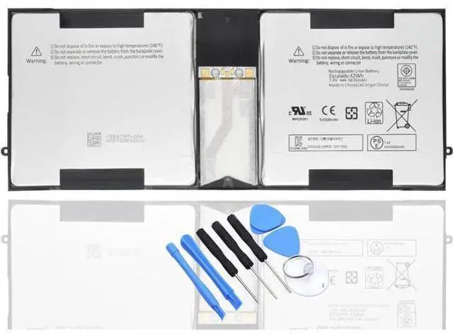 Main image of CQCEO P21GU9 Laptop Battery for Microsoft Surface Pro 1 1514, Surface Pro 2 1601 10.6" Tablet Series 2ICP5/94/104 2ICP5/94/105 7.4V 42Wh 5676mAh