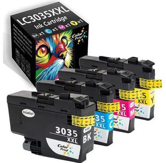 Main image of (4-Pack, BK, C, M, Y) ColorPrint Compatible Ink Cartridge Replacement for Brother LC3035 XXL LC3035XXL LC-3035XXL LC3033 Work with MFC-J995DW MFC-J995DWXL MFC-J815DW MFC-J805DW MFC-J805DWXL Printer