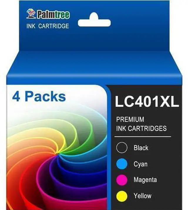 Main image of Palmtree LC401XL Compatible Ink Cartridge Replacement LC401 LC 401 LC401XL LC401 XL to use with Brother MFC-J1010DW MFC-J1012DW MFC-J1170DW Printer (4 High Yield Combo Pack)