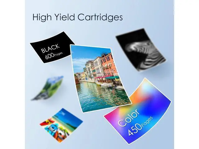 Alt view image 3 of 6 - 64XL Ink Cartridges Combo Pack Replacement 64 XL Ink Remanufactured for Envy Photo 7858 7855 6255 6252 7120 6232 7158 7164 Envy Inspire 7950e Tango Series Printer (1 Black, 1 Tri-Color)