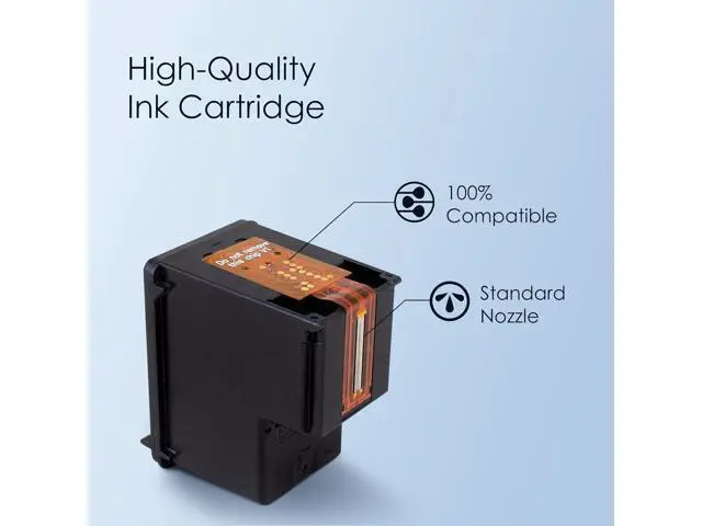 Alt view image 4 of 6 - 64XL Ink Cartridges Combo Pack Replacement 64 XL Ink Remanufactured for Envy Photo 7858 7855 6255 6252 7120 6232 7158 7164 Envy Inspire 7950e Tango Series Printer (1 Black, 1 Tri-Color)