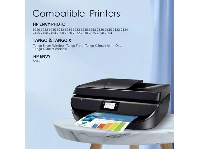Alt view image 2 of 6 - 64XL Ink Cartridges Combo Pack Replacement 64 XL Ink Remanufactured for Envy Photo 7858 7855 6255 6252 7120 6232 7158 7164 Envy Inspire 7950e Tango Series Printer (1 Black, 1 Tri-Color)