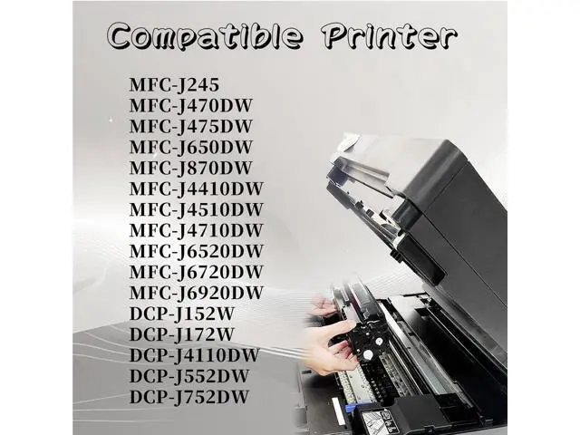 Alt view image 2 of 7 - for Brother LC133 Ink Cartridge High Yield Compatible for MFC-J245 J470DW J475DW J650DW J870DW J4410DW J4510DW J4710DW J6520DW J6720DW J6920DW Printer 2 Set