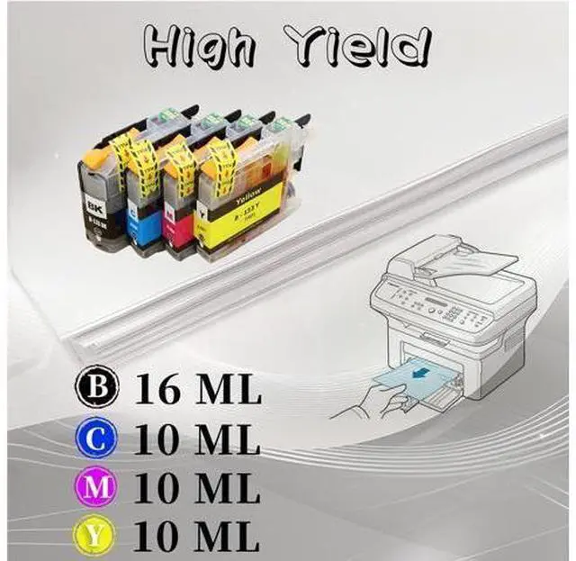 Alt view image 3 of 7 - for Brother LC133 Ink Cartridge High Yield Compatible for MFC-J245 J470DW J475DW J650DW J870DW J4410DW J4510DW J4710DW J6520DW J6720DW J6920DW Printer 2 Set